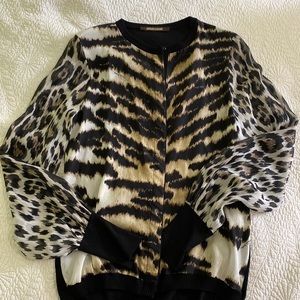 Roberto Cavalli Silk Cardigan